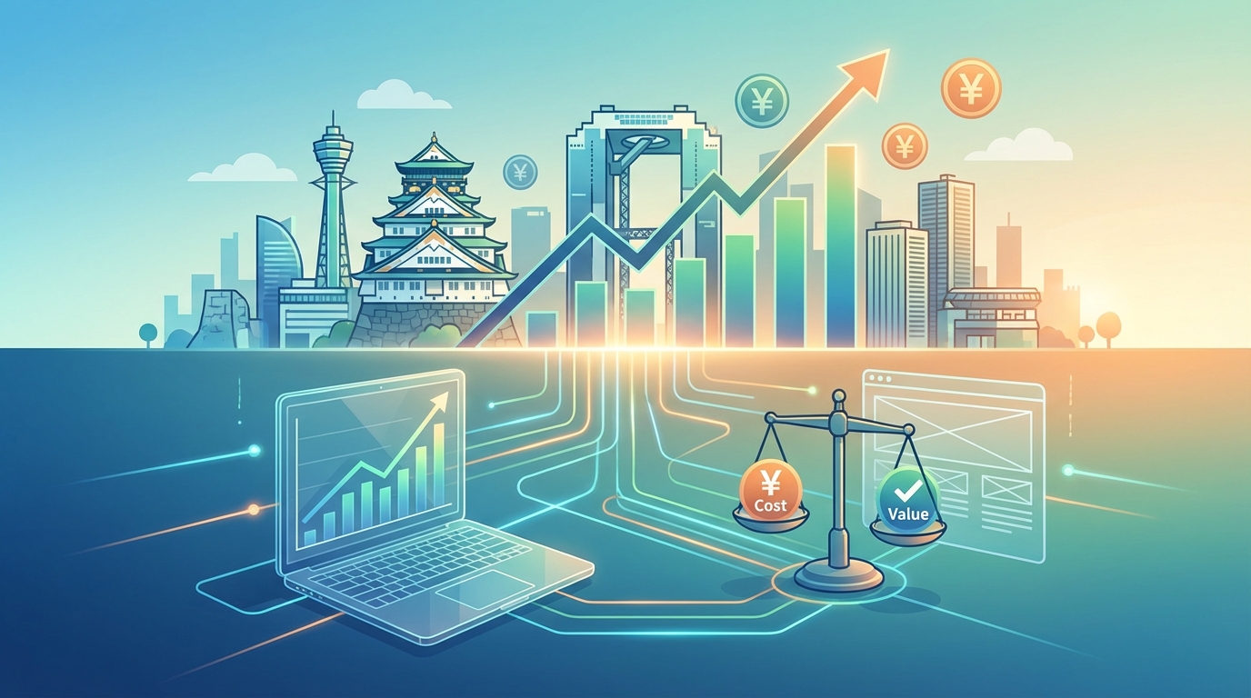 大阪でのホームページ制作費用の相場