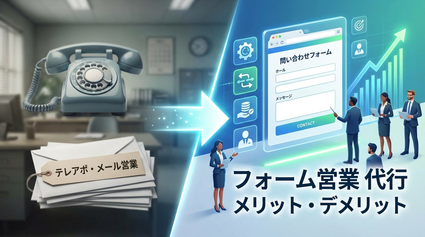 テレアポ・メール営業との比較で見えるメリット・デメリット