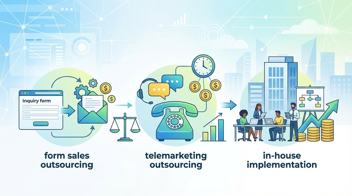 【徹底比較】フォーム営業代行 vs テレアポ代行 vs 自社実施のコスト構造
