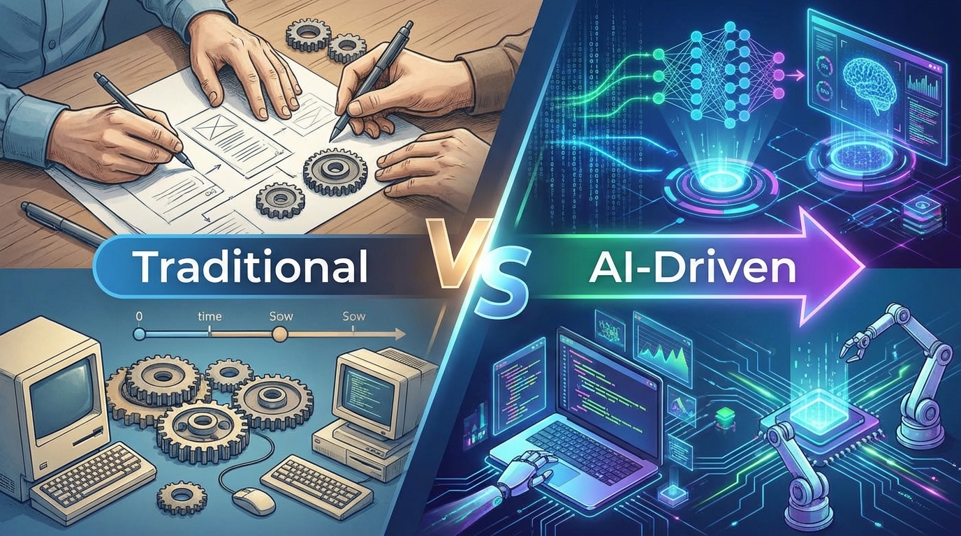 AI駆動開発 vs 従来開発：具体的なプロセス比較