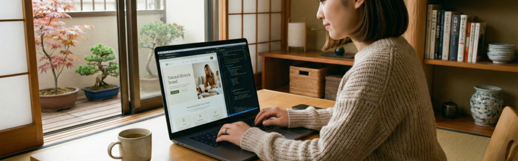 ホームページ制作をイメージする画像